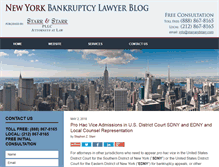 Tablet Screenshot of newyorkbankruptcylawyerblog.com